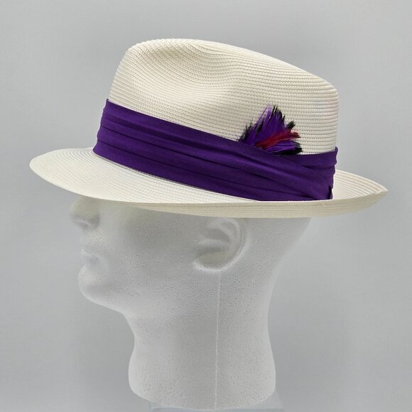 Dobbs Florentine Milan Straw Fedora - Picture 4 of 16